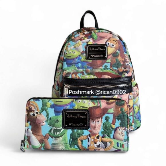 Loungefly Disney Parks Toy Story Mini Backpack and Wallet - Picture 1 of 16